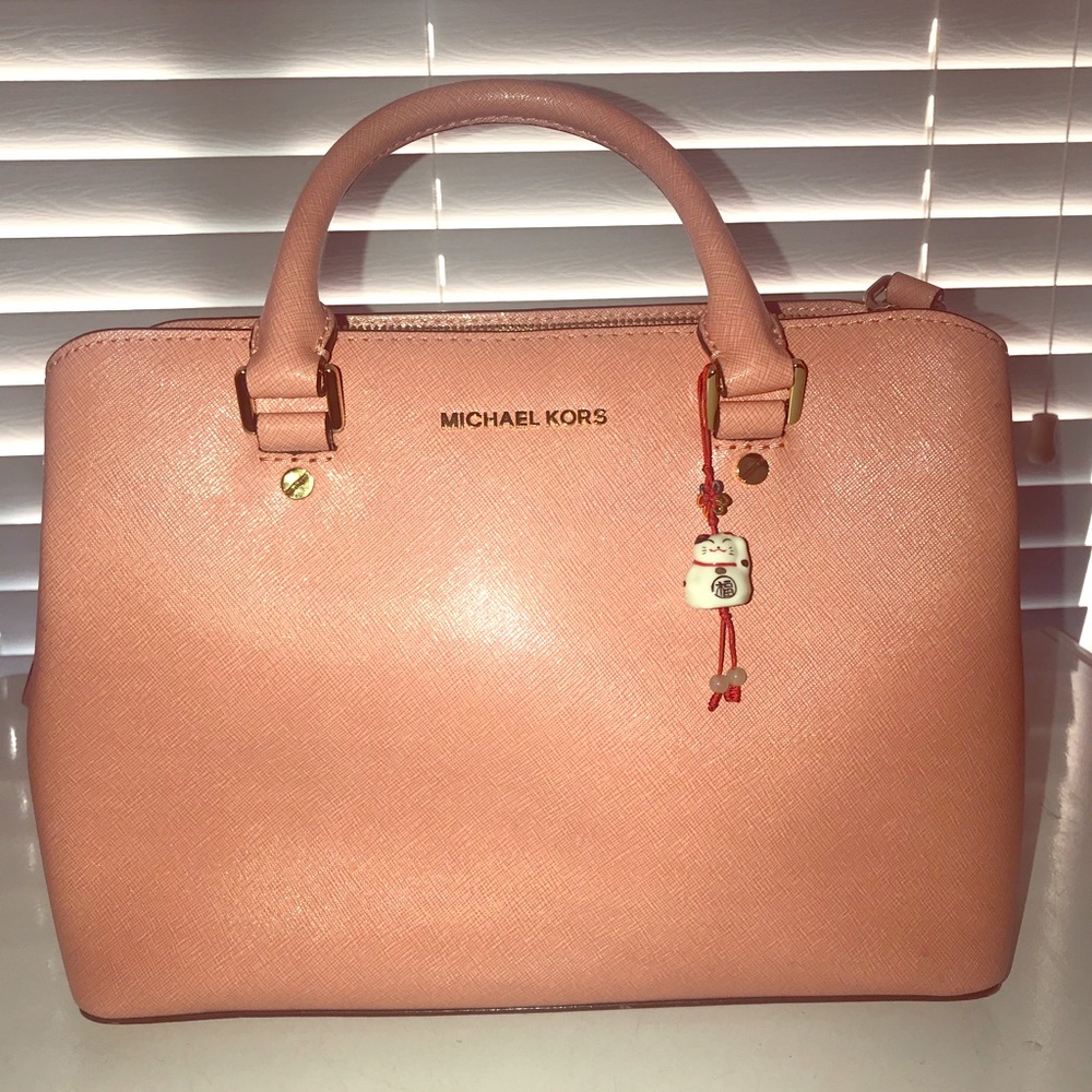 Peach Colored Authentic Michael Kors Purse